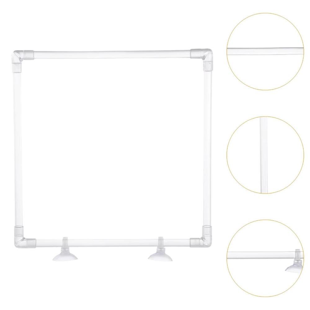 Clear Aquarium Floating Plant Corral Acrylic Aquarium Food Ring Garden Lawn Yard