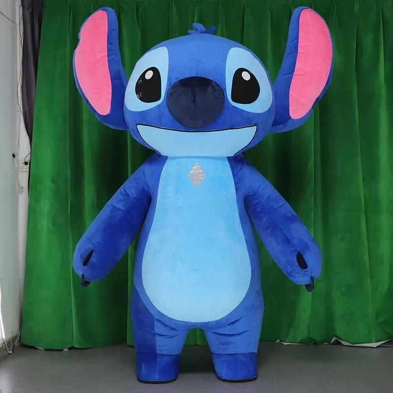 Cosplay Costumes Inflatable Costume Stitch Cute Mascot Crystal Super Soft Fabric Shopping Mall Comic Exhibition Doll Clothing