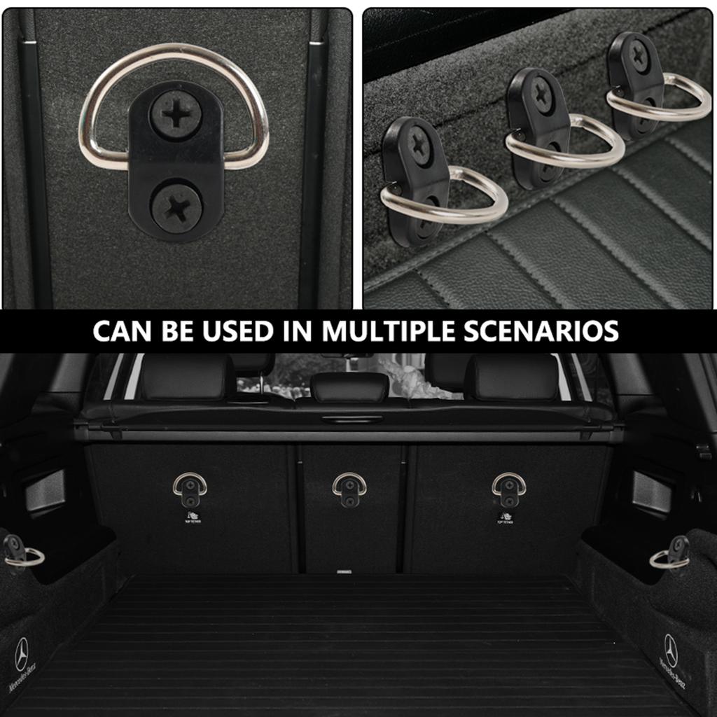 Пара крючков для крепления грузовой сетки, фиксаторы с винтами для заднего багажника, кольцевая петля для подвешивания и фиксации багажной сетки, аксессуары