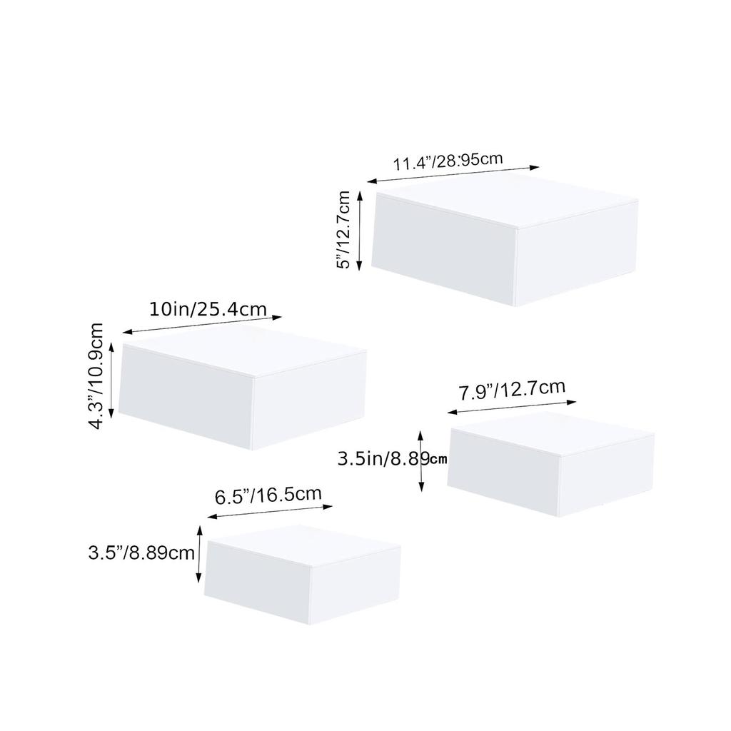 4Pcs Buffet Riser Acrylic Cake Riser Display Stands for Candy Dessert Stores