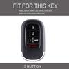 Чехол для ключа из ТПУ для Honda Civic Accord HR-V CR-V CRV 2021 2022 2023 5 кнопок Автомобильный брелок Корпус Держатель для ключа Аксессуары