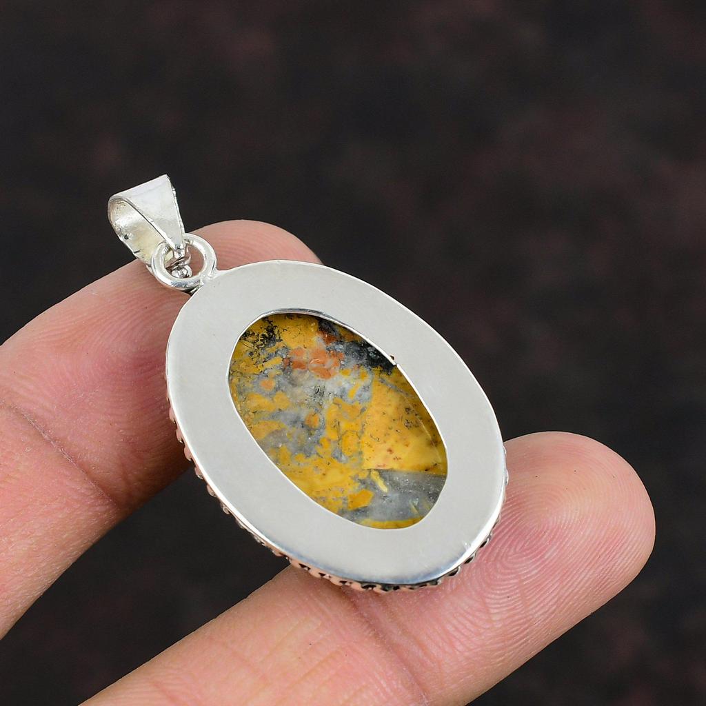 Подвеска из яшмы Малигано, подвеска из натурального драгоценного камня, подвеска ручной работы из стерлингового серебра 925 пробы, подвеска из яшмы Малигано, ювелирные изделия для нее, подарки для мамы