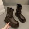 Модные женские сапоги зимние модные туфли на платформе 2024 дизайнерские износостойкие женские ботильоны сапоги Zapatos Mujer