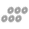 6 шт. Звездочка цепи Колесо Скорость велосипеда Редукторный двигатель Аксессуар Тип 420 14 зубьев Внутр. диам. 12x17 мм