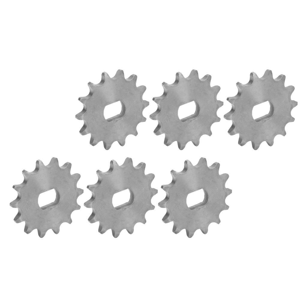6 шт. Звездочка цепи Колесо Скорость велосипеда Редукторный двигатель Аксессуар Тип 420 14 зубьев Внутр. диам. 12x17 мм