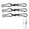 20pcs Windsock Clips Stainless Steel 360 Degree Rotation Dual Clip Wind Spinners Hangers for Wind Sp