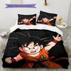 Постельное белье с узором Сон Гоку, Комплект с одеялом, Пододеяльник, Наволочка, Домашний подарок на день рождения (1 пододеяльник + 2 наволочки, без наполнителя)