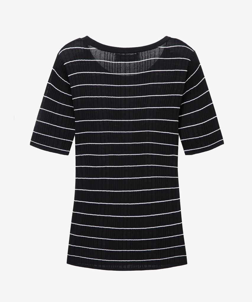 MIND BRIDGE WOMEN [W] Striped Slim Fit Knit - 2 Colors