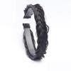 Style Braided Headband Twist Braid Hair Hoop Toothed Non-slip Hairband Wig Heat Resistant Wig