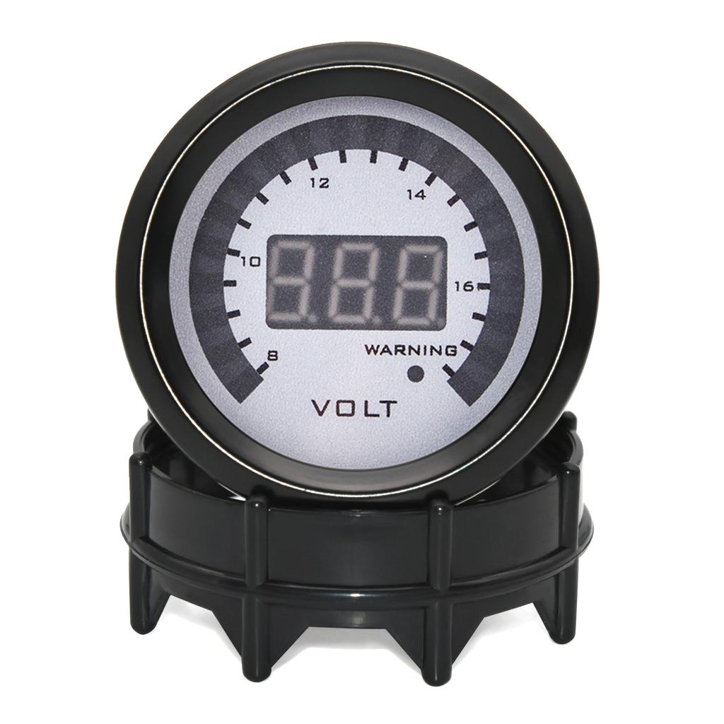 2"; 52MM VOLTMETER Universal Gasoline Engine 12V Car Gauge 8-18V Voltage Digital VOLT Meter Automobile With LED