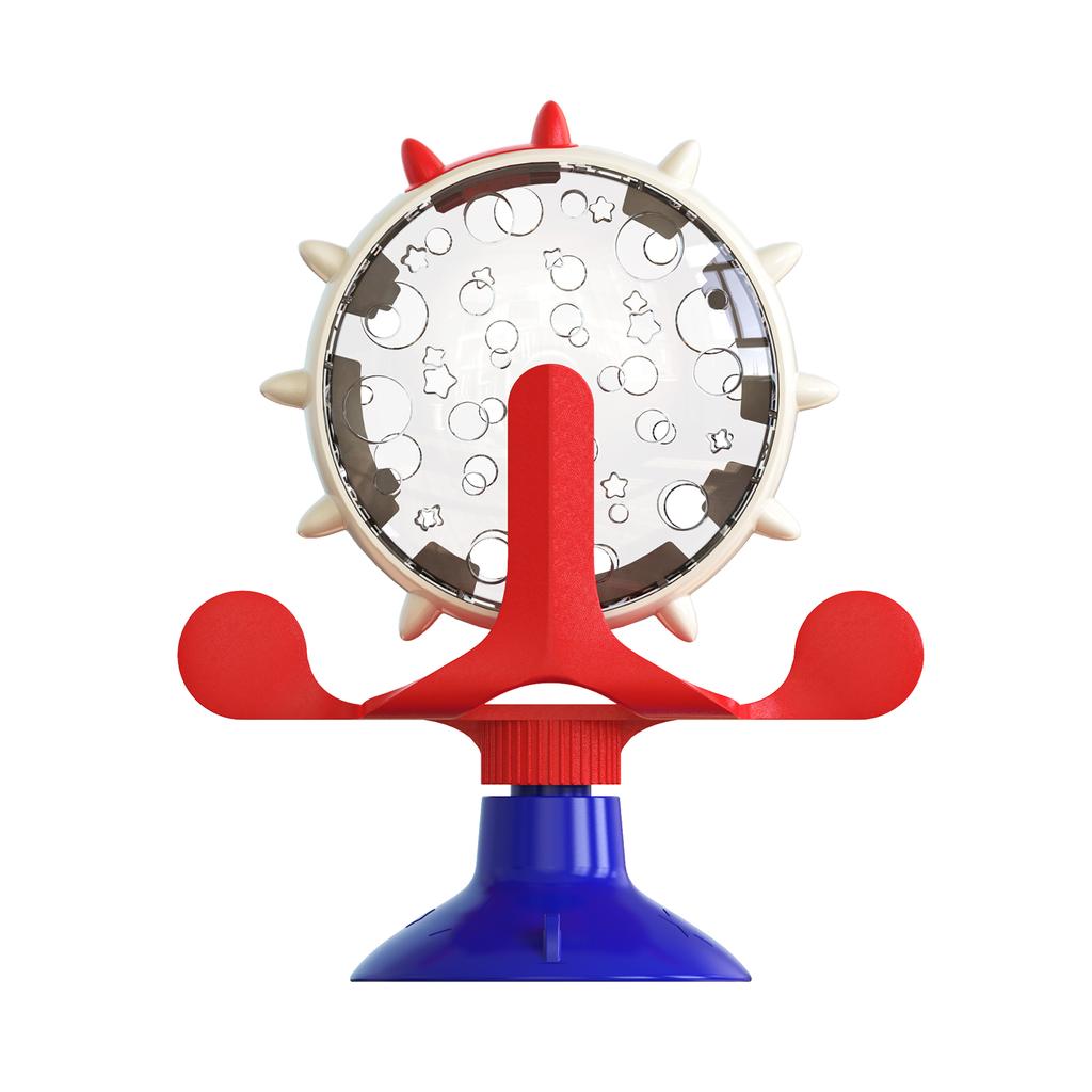 Игрушка для медленной кормушки для котят и щенков, для маленьких собак и кошек, забавная присоска с колокольчиком, колесо обозрения, игрушки для раздачи еды, товары для мопсов