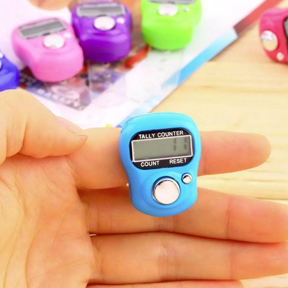 Digital Finger Ring Tally Counter Mini Manual Thumb Count Instruments Stroke Counters Scorekeeper