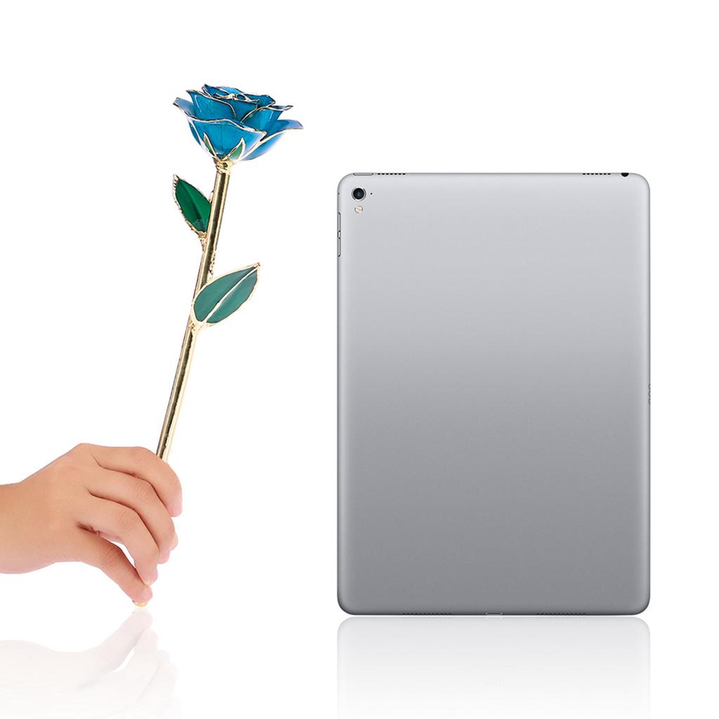 24 Carat Gold Trimmed Rose Flower Gift for Her Valentine s Day, Mother s Day, Anniversary