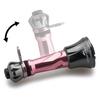 HEIGHTEN 50mm Reel Stand Foldable Shimano Daiwa Spinning Reel Universal Luminous Hook Keeper Line Stopper Pink Dark (Sakura & Gray) (1026)