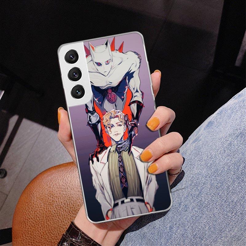 JoJo Adventure Killer Queen Phone Case For Samsung Galaxy S24 S25 Edge S26 Ultra S23 S22 S21 Plus S20 FE + Personalized Print Co
