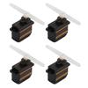 4 Sets Micro Metal Gear Servo 12g 1.8kg.cm 10 Seconds High Speed Analog Servo for Helicopter Model Robot
