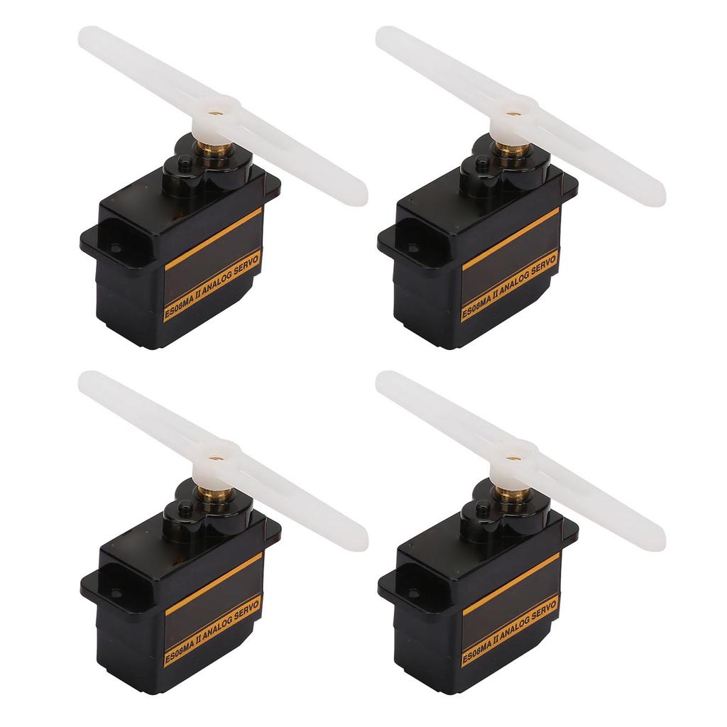 4 Sets Micro Metal Gear Servo 12g 1.8kg.cm 10 Seconds High Speed Analog Servo for Helicopter Model Robot