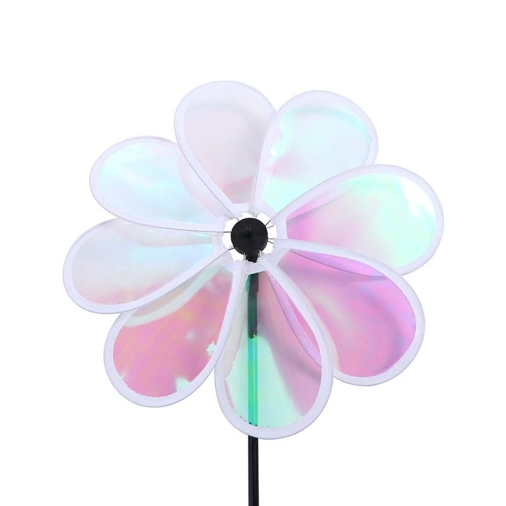 1 шт. заземление монтируется светоотражающий изменяющийся ветряная мельница ветер вертушка для наружного применения