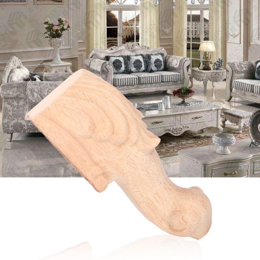 Solid Wood Wooden Furniture Feet Brown European Carved Legs Sofa Replacement Legs Table