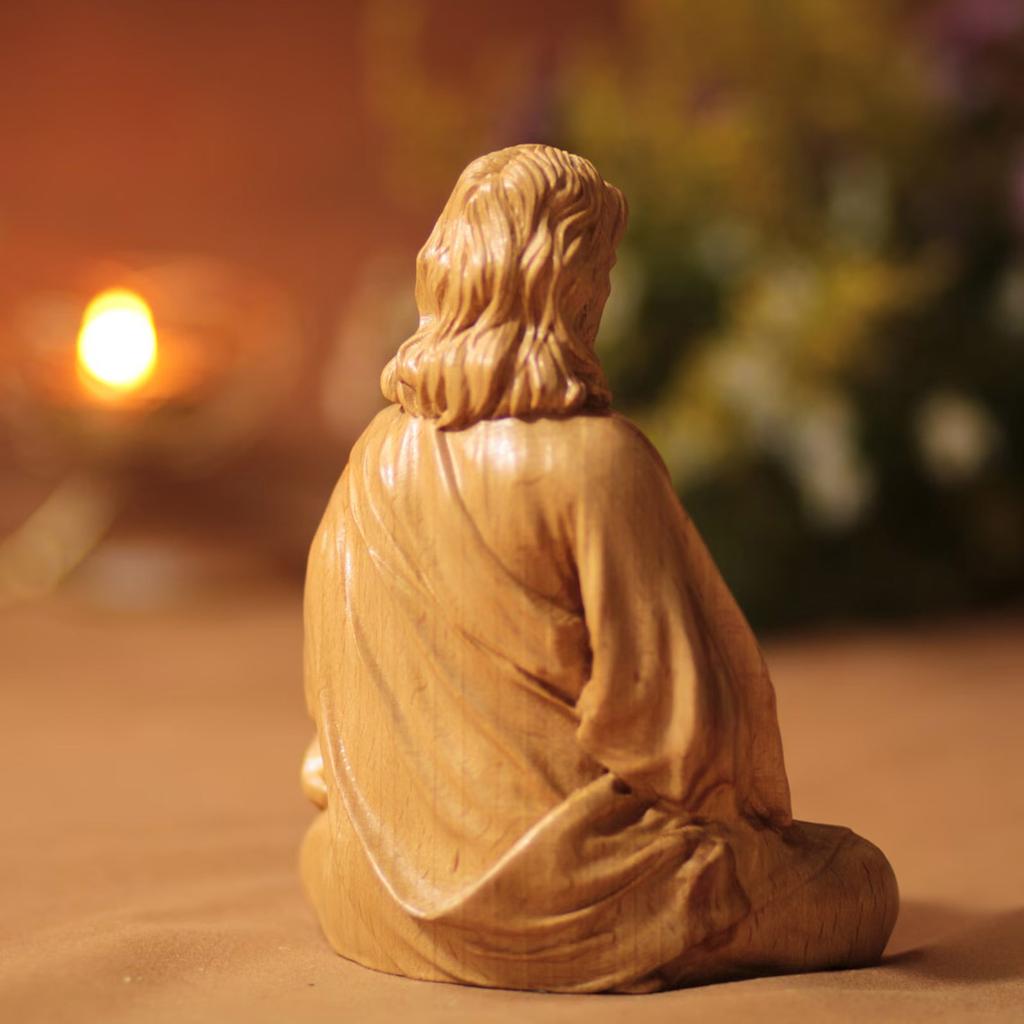 Фигурка Иисуса Христа из смолы 10 см/15 см Святая фигура Идеально подходит для христианского домашнего алтаря, офисного стола, религиозного украшения