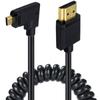 Гибкий кабель Micro HDMI на HDMI (папа) с поддержкой 4K. Идеально подходит для Blu-ray плееров, игровых консолей к HDTV/дисплею.