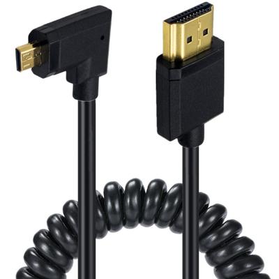Гибкий кабель Micro HDMI на HDMI (папа) с поддержкой 4K. Идеально подходит для Blu-ray плееров, игровых консолей к HDTV/дисплею.
