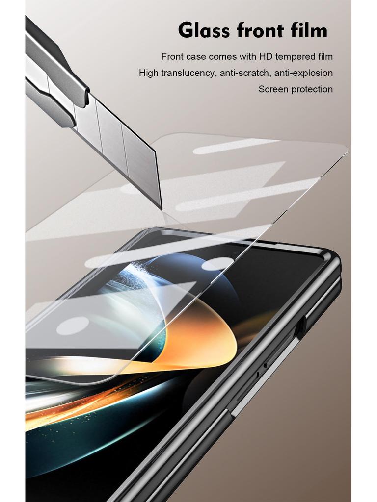 Чехол с полной защитой для Samsung Z Fold4/5/6/7: Включает чехол для ручки, пленочную петлю и защиту складного экрана.