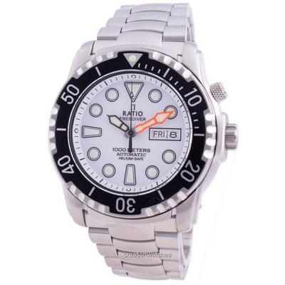 Мужские часы FreeDiver Helium-Safe 1000M Sapphire Automatic 1068HA96-34VA-WHT
