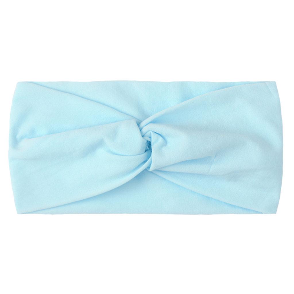 Children's Solid Color Knotted Nylon Headbands: 28 Colors Available