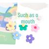 Frosted Resin Five-Petal Flower DIY Hair & Sock Accessories for Kids