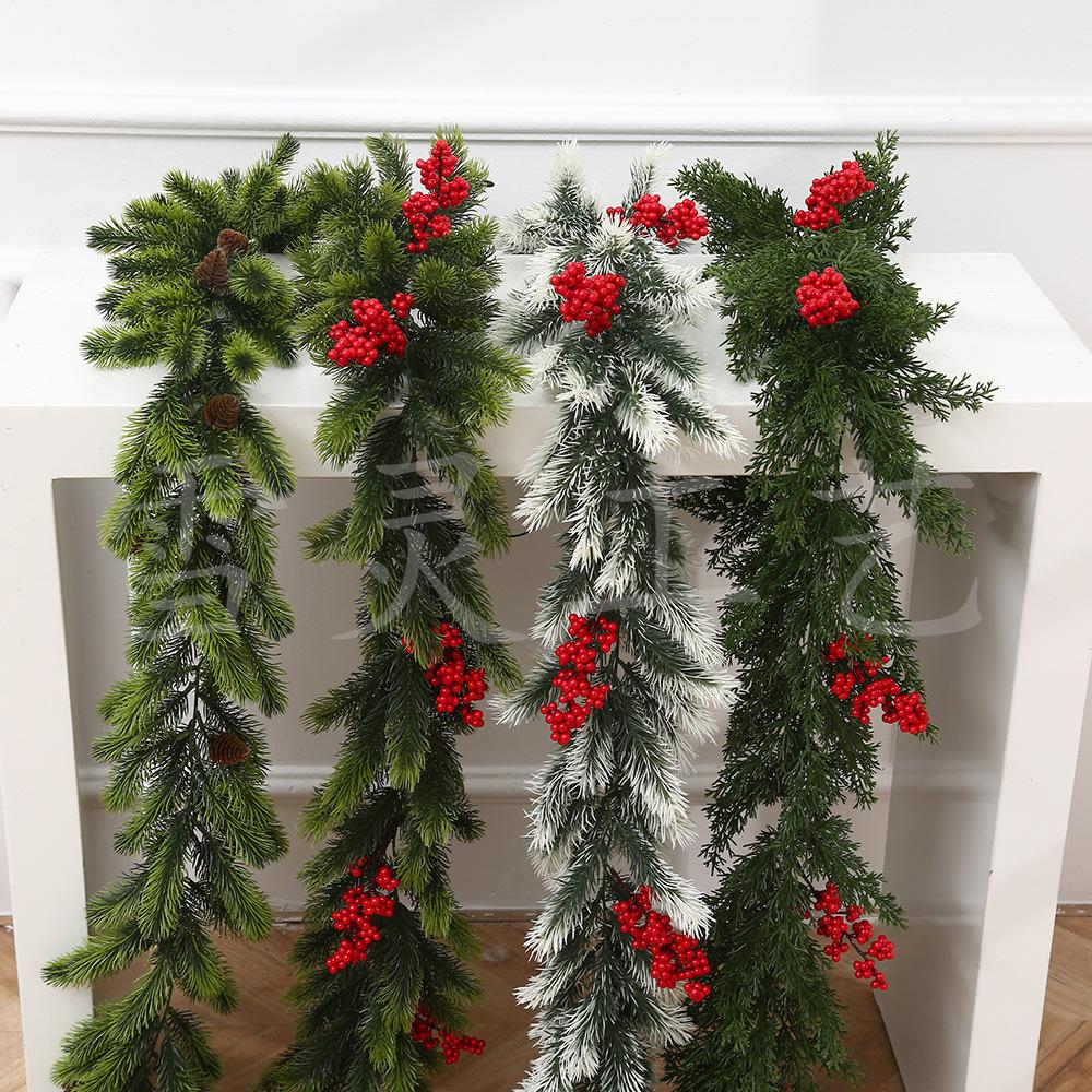 Christmas Decoration, Red Cedar Vine, 170cm, Vine, Christmas Decoration Wreath, Holiday Door Hanging, Door Decoration
