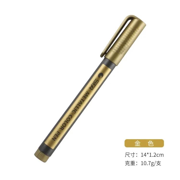 Изысканный металлический маркер, ручка для рисования, перманентный маркер для письма, фотоальбом, подарочная карта, сделай сам, детские канцелярские принадлежности, 10 цветов