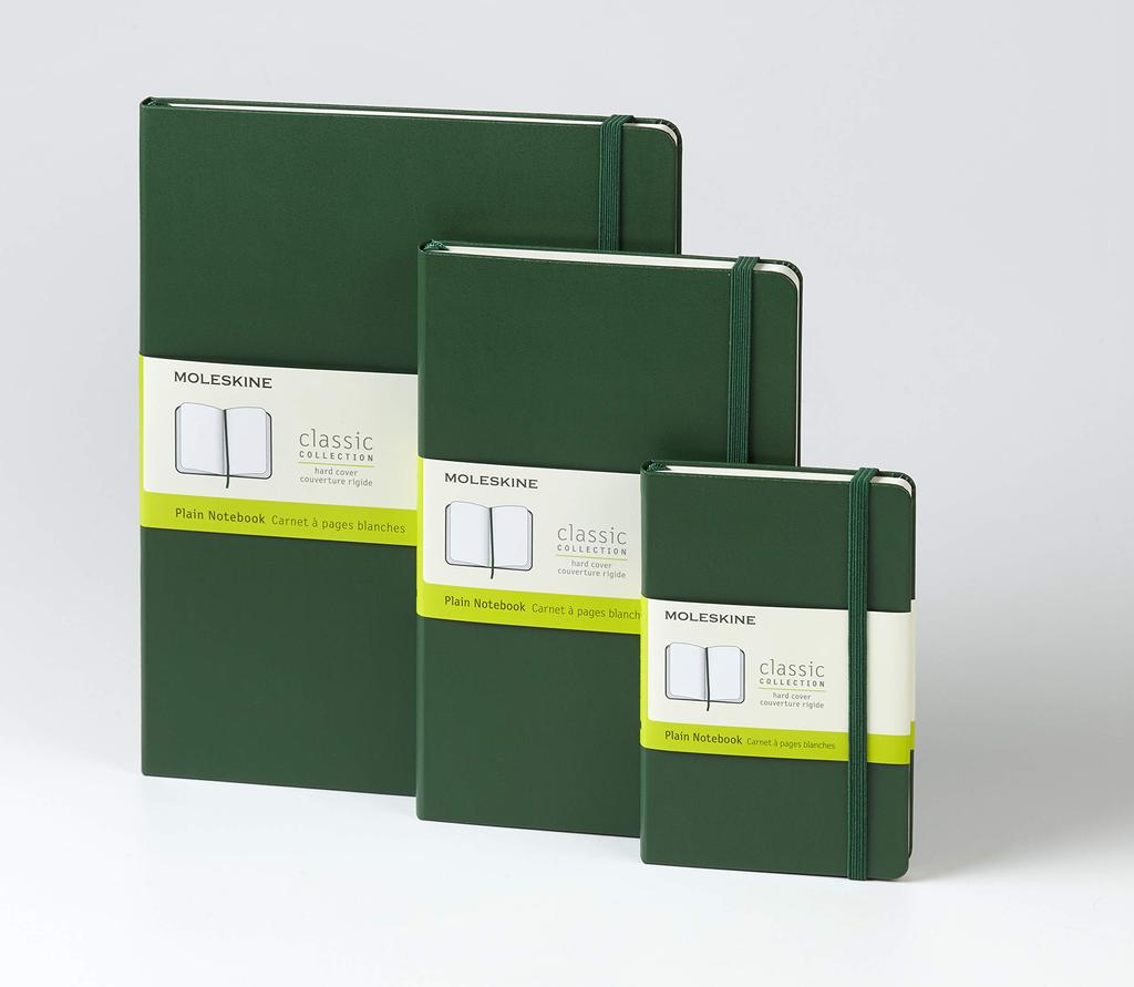Moleskine Classic Horizontally Large Size X Myrtle QP060K15 Notebook, Hardcover, Ruled, (13cm 21cm), Green,