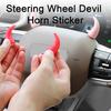 1 Pair Steering Horn Wheel Devil Small Sticker Auto Cute Self-Adhesive Car Truck