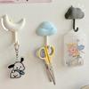 3pcs Cloud Hooks No-punch Non-marking Adhesive Backed Adhesive Hooks Kitchen Bathroom Wall Cute Hooks