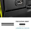 Carbon Fiber Pattern Door Panel Sticker for Suzuki Jimny Nomade 2023-2025 5-Door Version - ABS Interior Decal