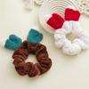Рождественские милые плюшевые тканевые веревки для волос, модные эластичные резинки для волос, резинки для волос, повязка на голову, кольца для волос, женские аксессуары для волос