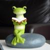 Креативное большое украшение-лягушка - Мультяшное животное, изделие из смолы для украшения стола, двора или балкона