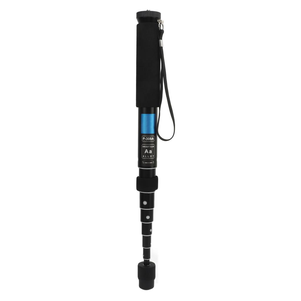 Retractable Monopod 8 Sections 11 To 63in Portable Aluminum Alloy Monopod with Sponge Sheath for Camera DSLR