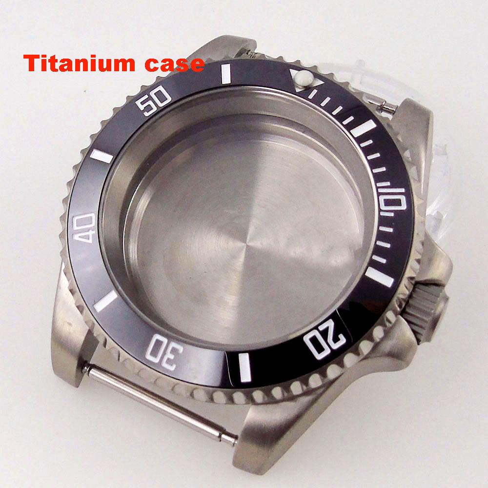 200m Waterproof Resistant Titanium Sub Watch Case 40mm for NH34 NH35 NH36 NH37 NH38 NH39 NH70 NH72 120Click Bezel