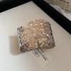 Leaf Cuff Bangles Gold Silver Exaggerated Bracelet Unique Wide Open Bangle  Women