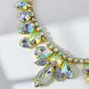 Geometric Water Diamond Pendant Necklace For Women With Gold Or Silver Plating For Casual Wear