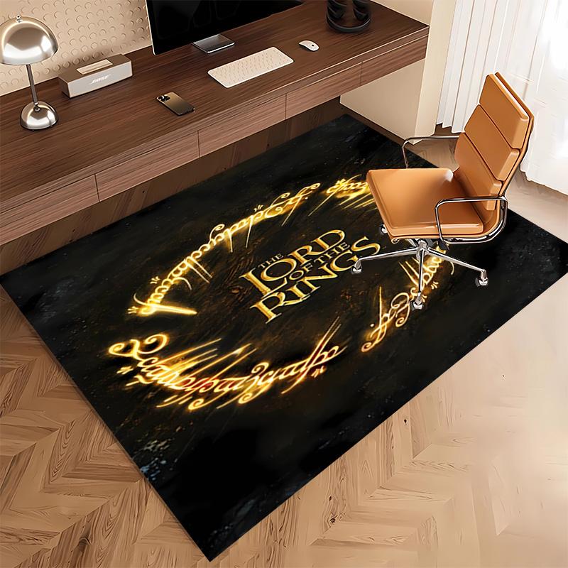 1pc The Hobbit Print Area Rug - Soft, Washable Non-Slip Indoor Mat, Living Room, Home Office Decorative Rug,Office Decorative