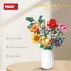 Woma Toys 11804 Соберите 8 цветочных кирпичиков Букет Цветок Строительные блоки Набор Игрушка С Розой