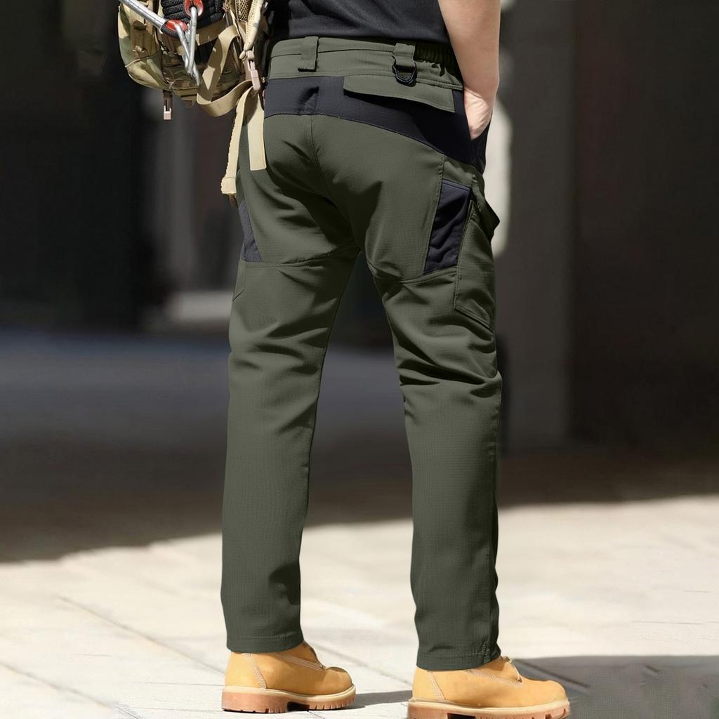 Мужские рабочие брюки для улицы, работы, рыбалки, кемпинга, водонепроницаемые, износостойкие, многокарманные (Ремень в комплект не входит)