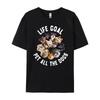 Life Goal Pet All The Dogs Shirt Funny Dog Lover Clothing Spring  Free Shipping Clothes Gift