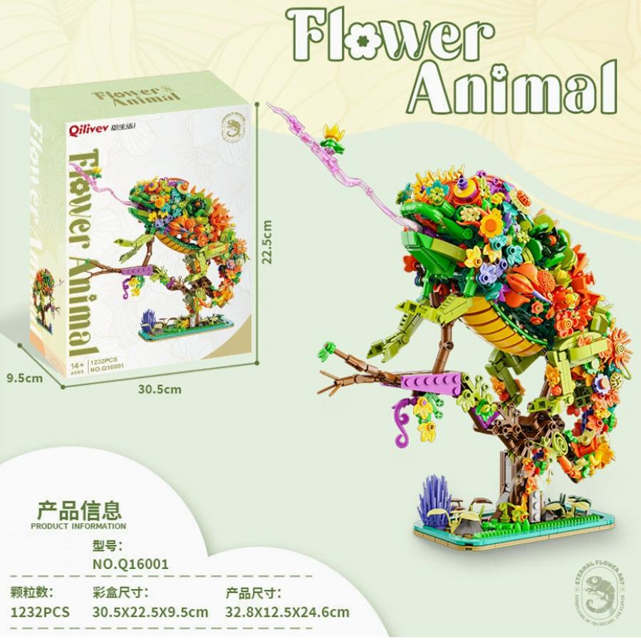 Креативный набор строительных блоков «Попугай» 1100 шт., набор «Птица», серия «Цветы и животные», модель для сборки, кирпичик, украшение для дома, игрушка, подарок для детей