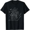 Mushroom Snail Butterfly Slug Cozy Goblincore Fae Aesthetic T-Shirt