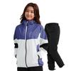[Arashiyama] Women's Rainwear Top and Bottom Set Golf Rain Suit Raincoat Mountain Parka Waterproof Lightweight Bicycle (Purple (Rain Suit), 2XL)