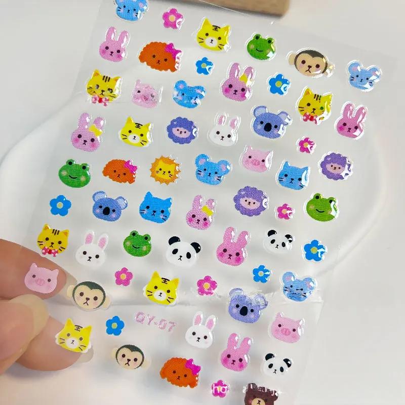 3D желейные наклейки для ногтей, прозрачные, милые, кавайные, медузы, нейл-арт, наклейки в стиле Ins, океанская тема, скрапбукинг, детская игрушка